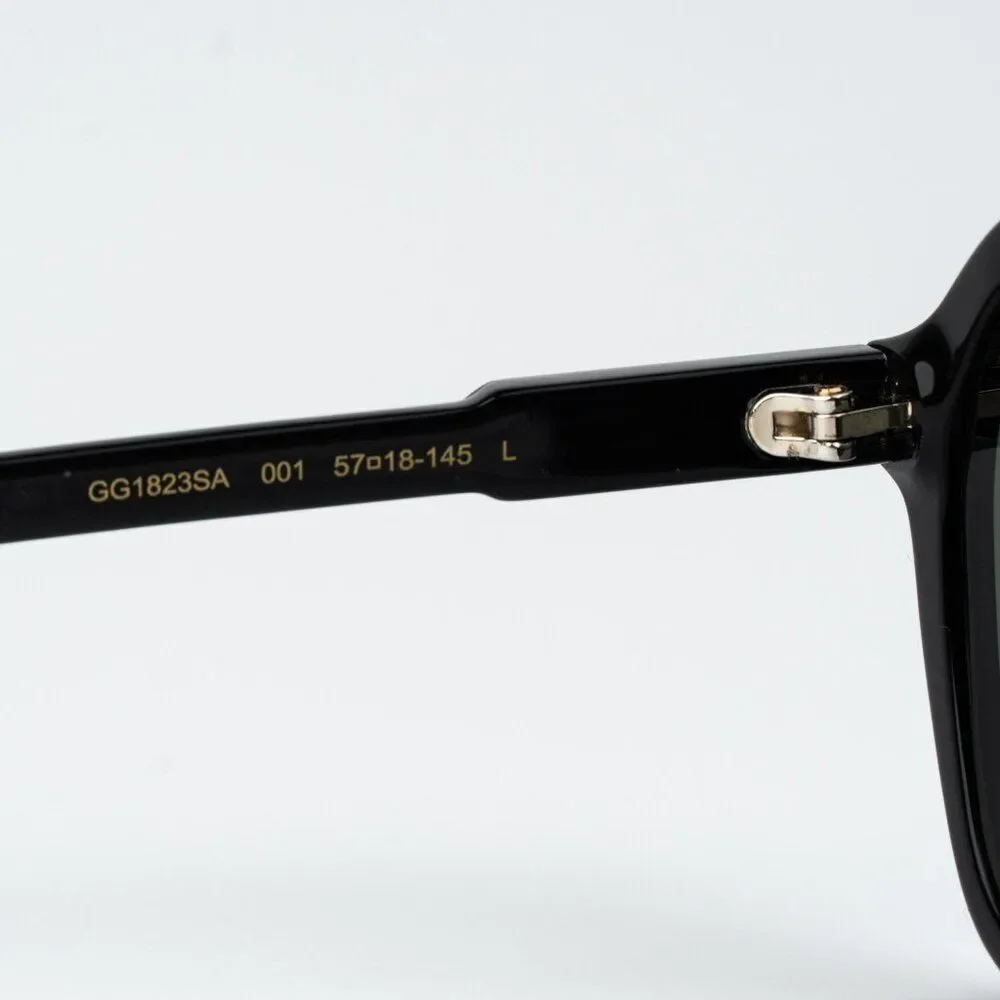 Gucci Men Sunglasses Black Grey Pilot GG1823SA 001 NEW AUTHENTIC